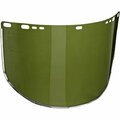 Xtrweld Visor, Face Shield, Green, Bound with Aluminum Band 9in. x 15.5in. x .040in. ,  UV3545BLG
